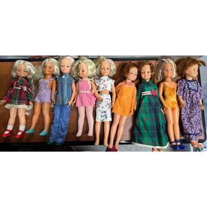 Lot 9 Vintage Ideal 1970s Crissy Dolls *Please Read Description!